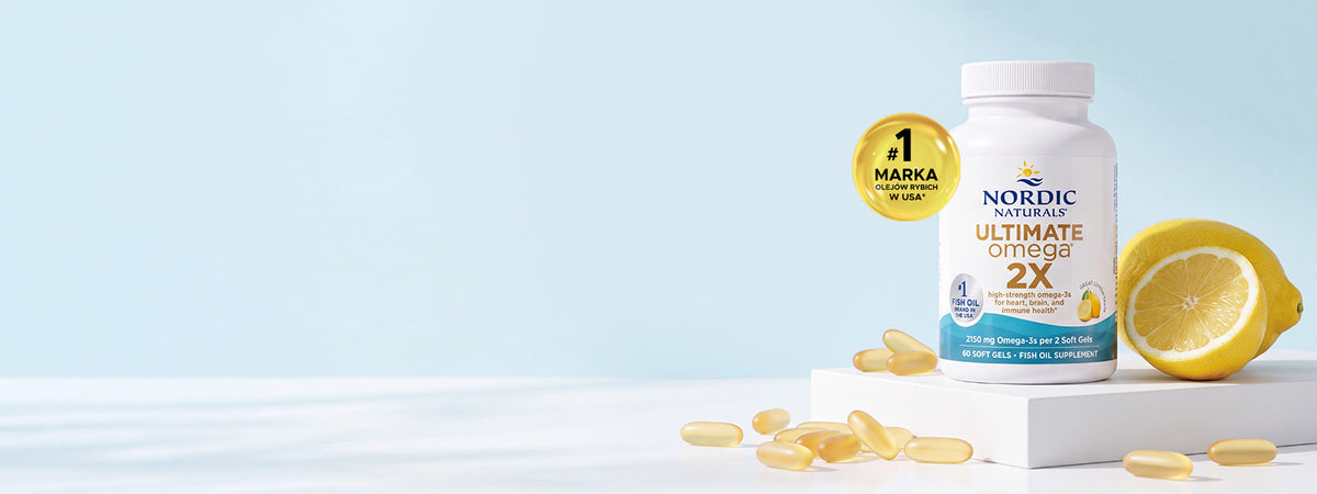 Najsilniejsze kwasy omega-3 w kapsułkach Ultimate Omega 2x Nordic Naturals - Marka nr 1 wśród olejów rybich w USA